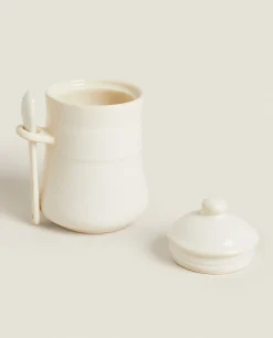 ZARA Home Stoneware Jam Jar
