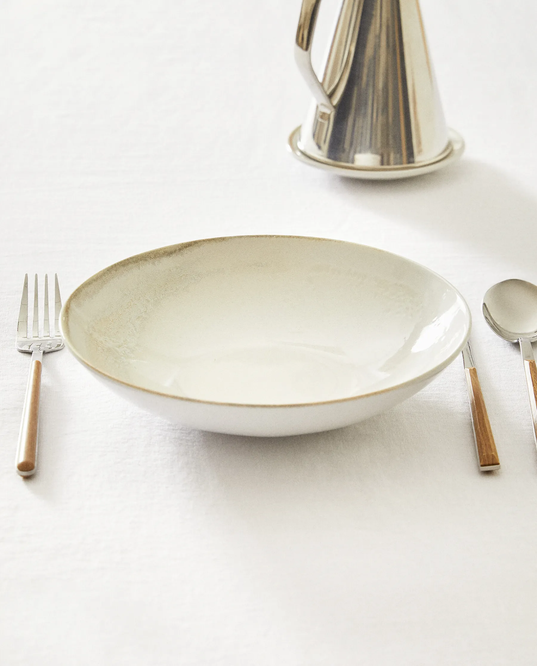 ZARA Home Stoneware Soup Plate