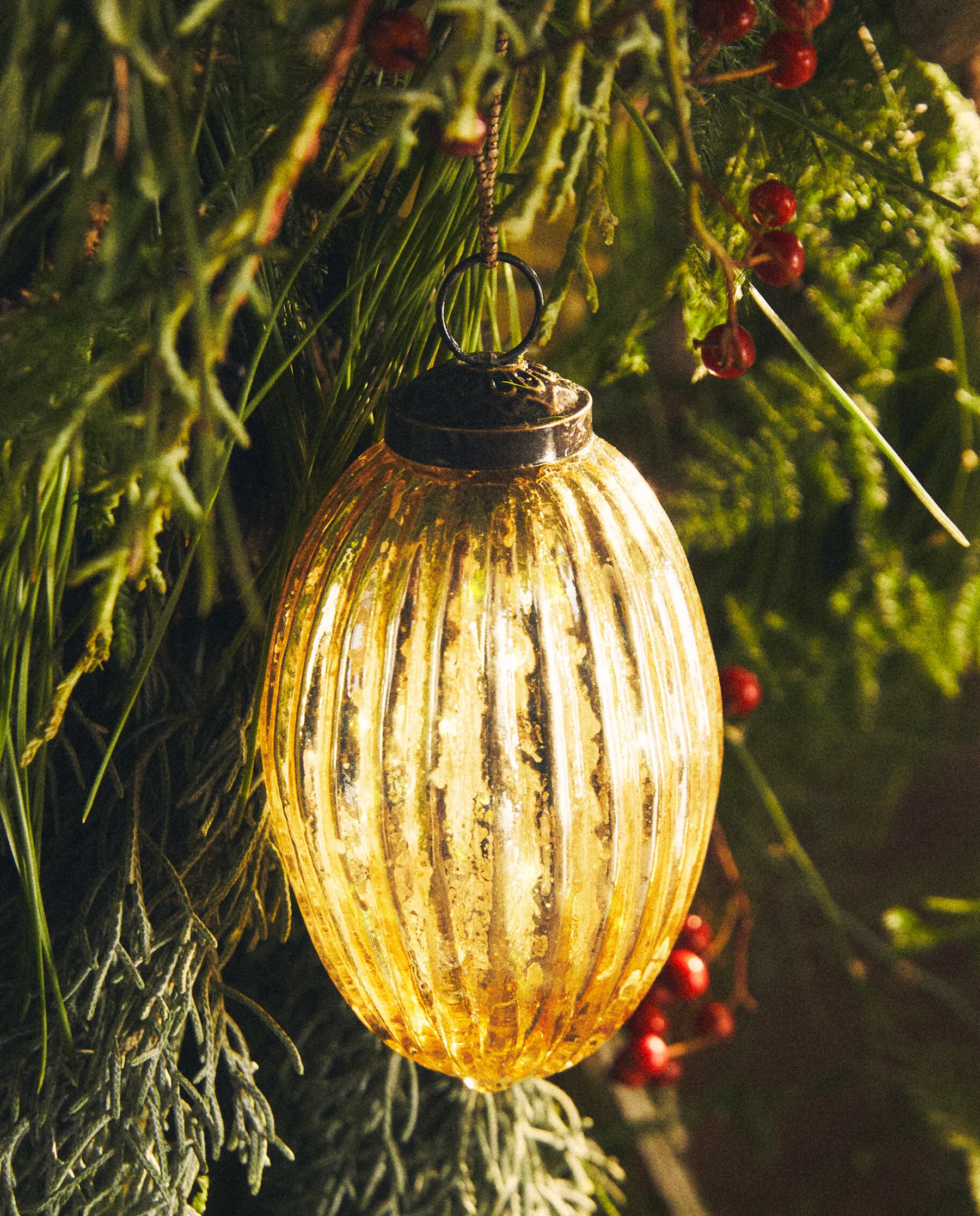 ZARA Home Striped Christmas Ornament