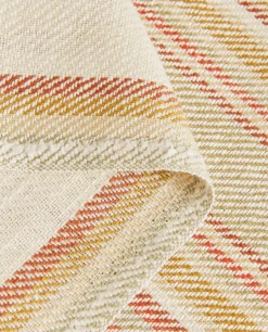 ZARA Home Striped Cotton And Linen Blanket