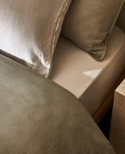 ZARA Home Striped Cotton Duvet Cover