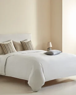 ZARA Home Striped Cotton Duvet Cover