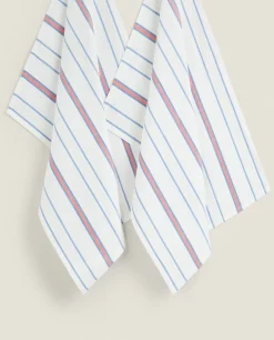 ZARA Home Striped Cotton Kitchen Towels (Pack Of 2)