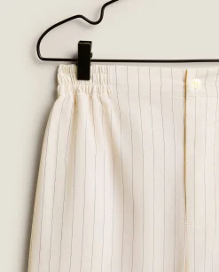 ZARA Home Striped Cotton Pants