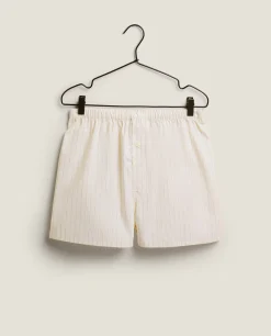 ZARA Home Striped Cotton Shorts