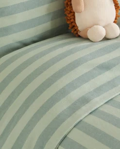 ZARA Home Striped Flannel Duvet Cover