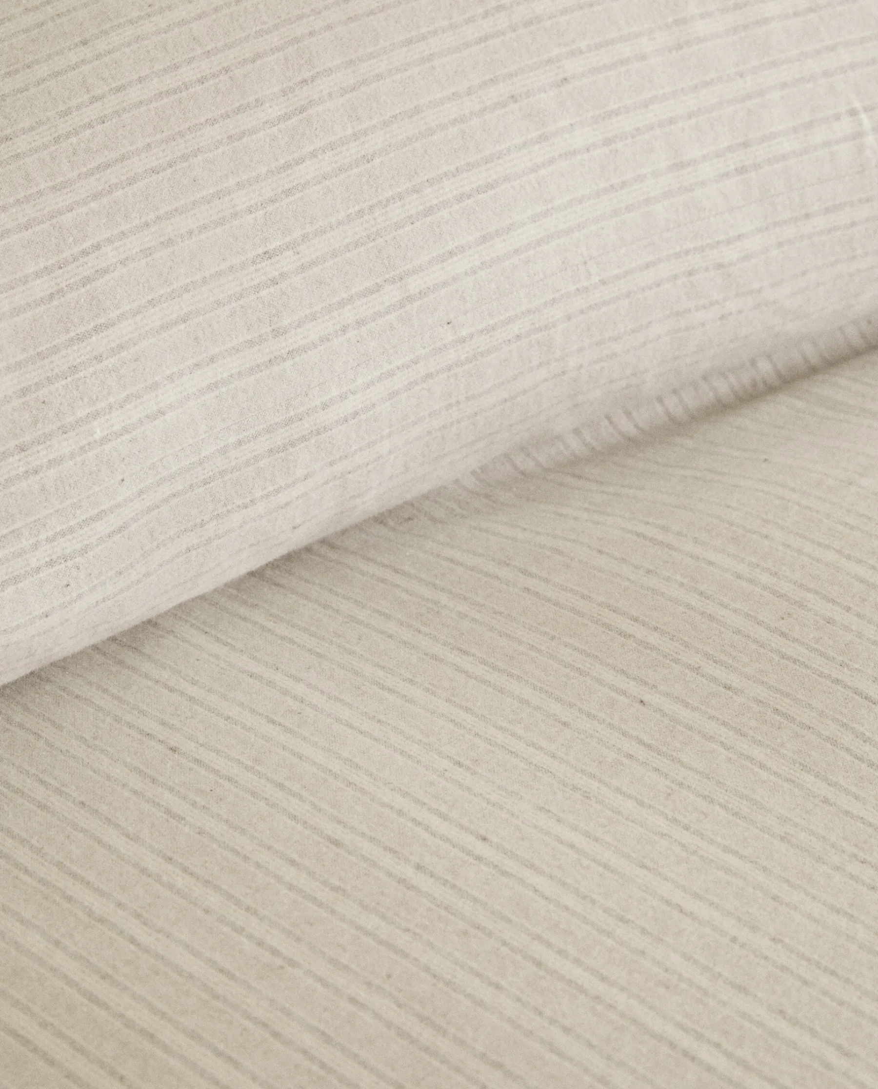 ZARA Home Striped Flannel Fitted Sheet