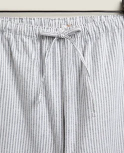 ZARA Home Striped Flannel Pajama Bottoms