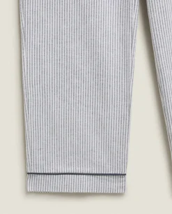 ZARA Home Striped Flannel Pajama Bottoms