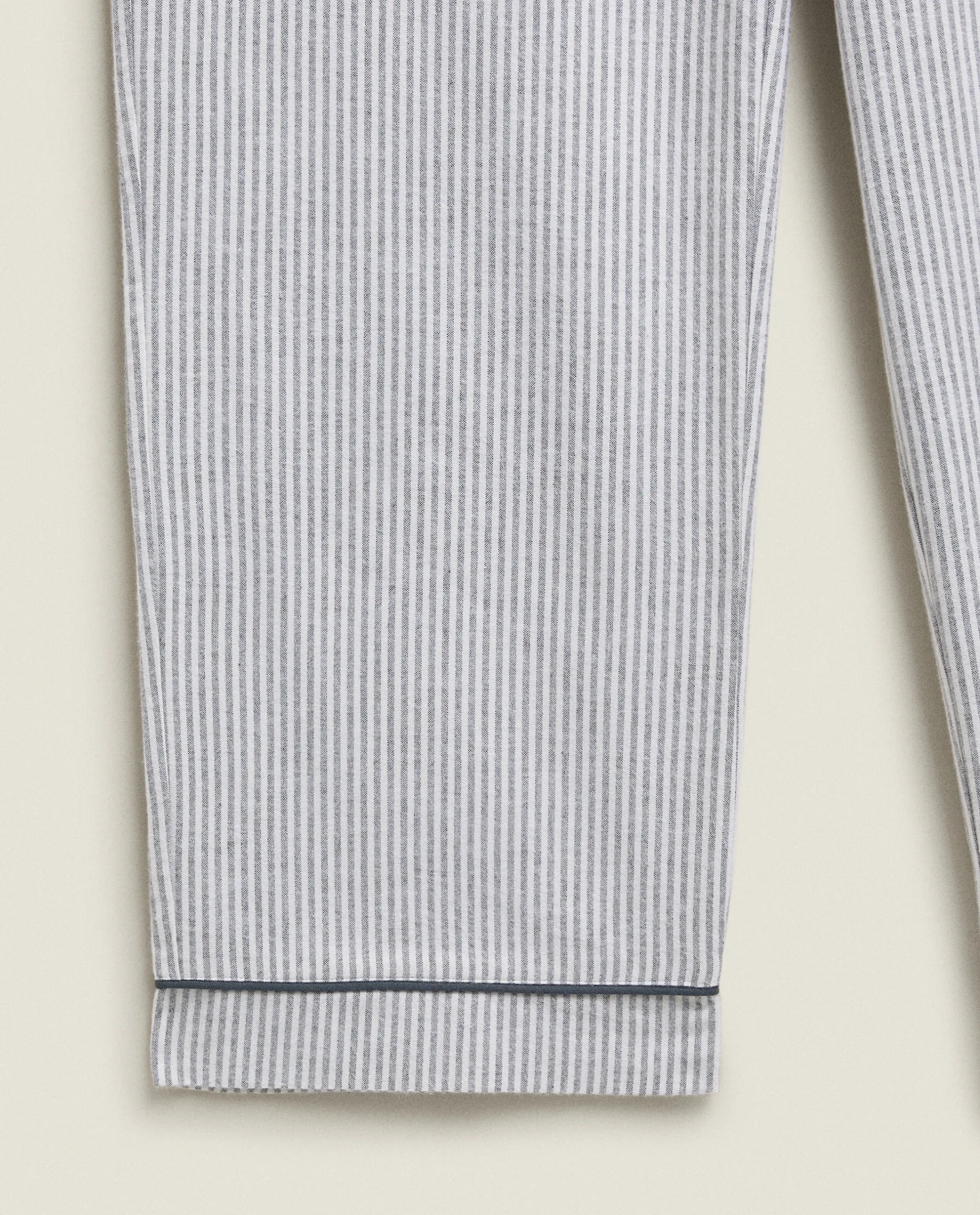 ZARA Home Striped Flannel Pajama Bottoms