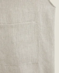 ZARA Home Striped Linen Apron