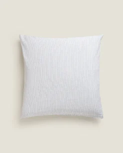 ZARA Home Striped Linen Pillowcase