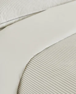 ZARA Home Striped Seersucker Duvet Cover