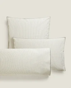 ZARA Home Striped Seersucker Pillowcase