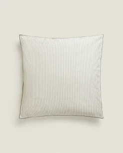ZARA Home Striped Seersucker Pillowcase