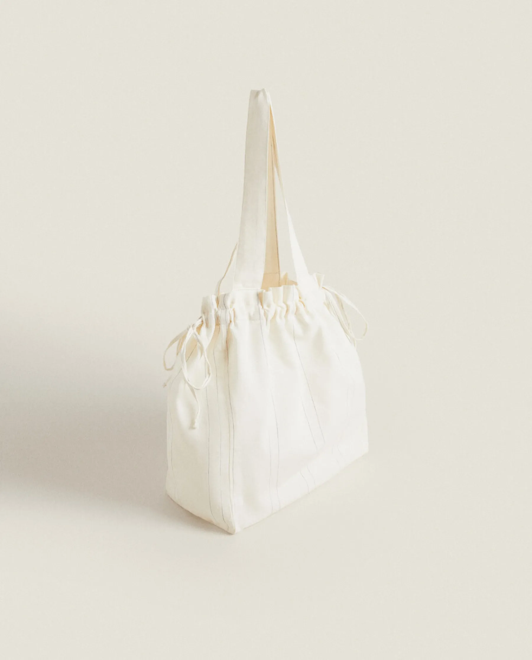 ZARA Home Striped Travel Laundry Bag