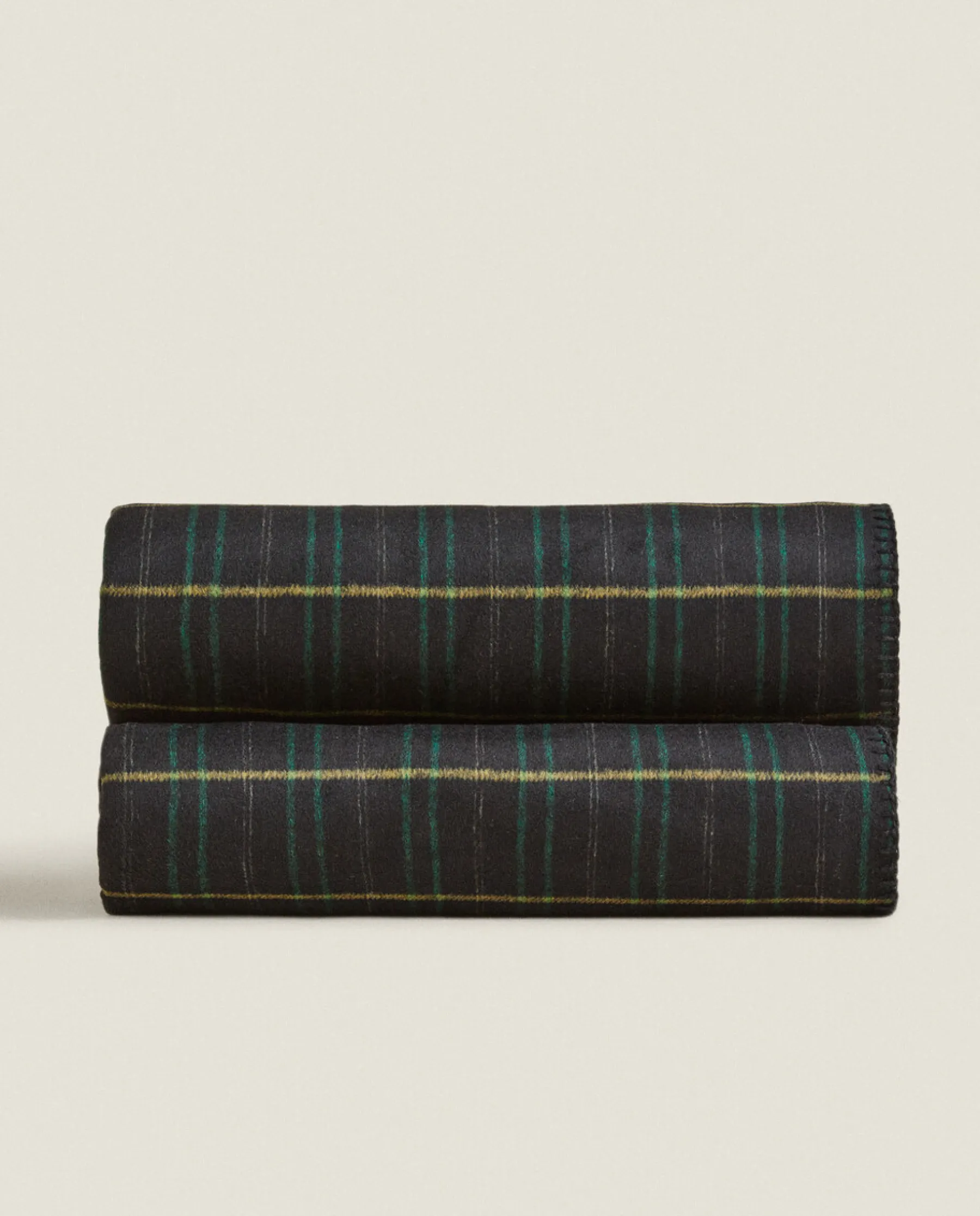 ZARA Home Tartan Wool Blanket