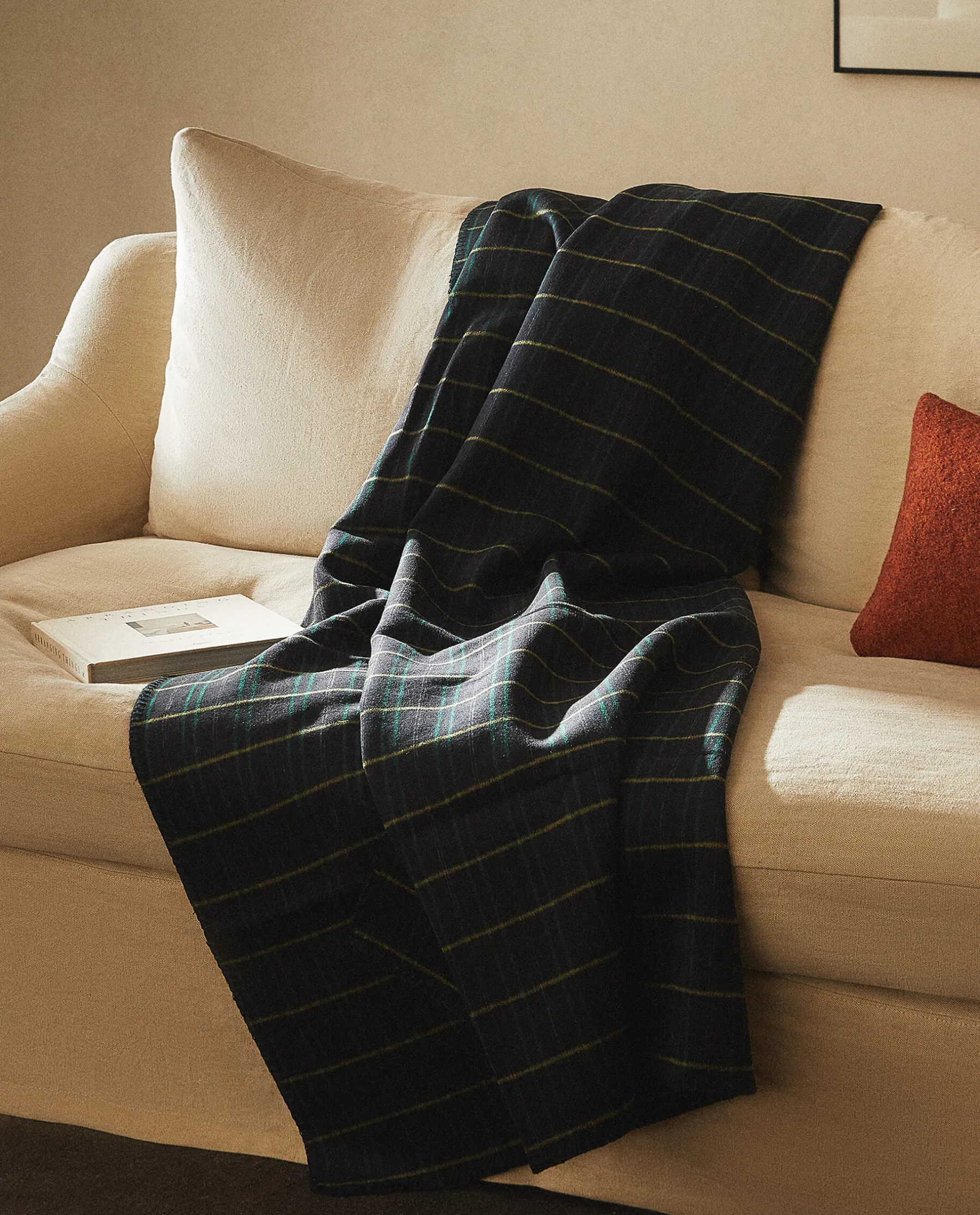 ZARA Home Tartan Wool Blanket