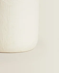 ZARA Home Textured Ceramic Vase