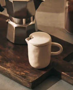 ZARA Home Textured Milk Pitcher With Lid