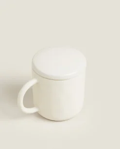 ZARA Home Textured Mug With Lid