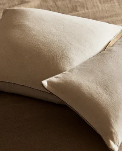 ZARA Home Throw Pillow Cover With Backstitching