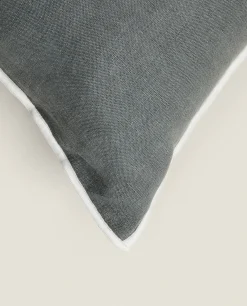 ZARA Home Throw Pillow Cover With Overlocking