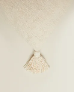 ZARA Home Throw Pillow Cover With Tassels