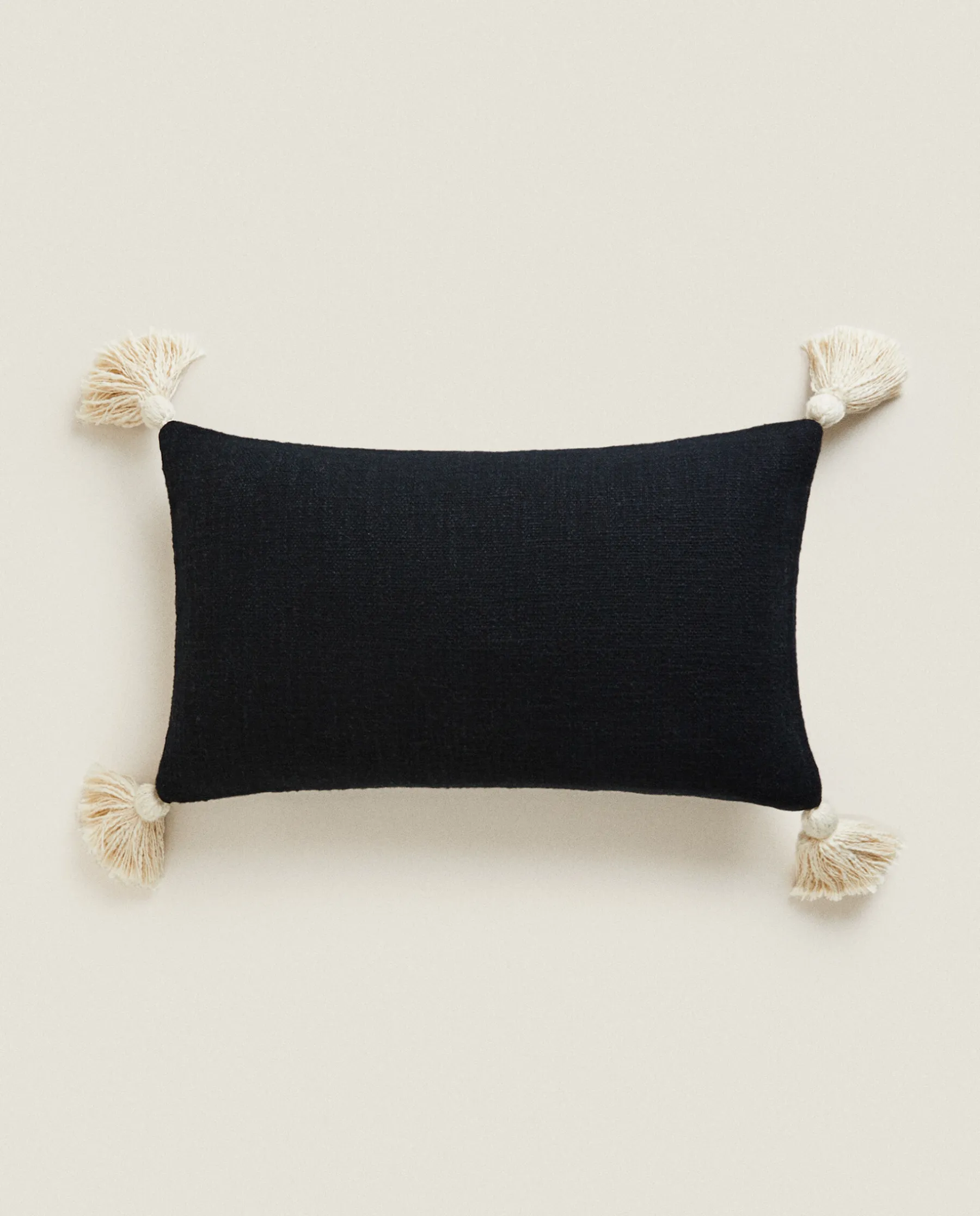 ZARA Home Throw Pillow Cover With Tassels