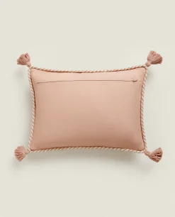 ZARA Home Throw Pillow Cover With Tassels