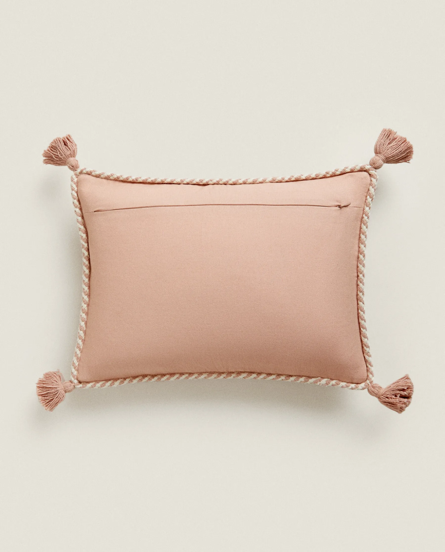 ZARA Home Throw Pillow Cover With Tassels