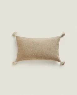 ZARA Home Throw Pillow Cover With Tassels