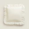 ZARA Home Throw Pillow With Ruffle Trim