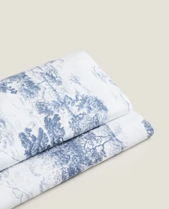 ZARA Home Toile De Jouy Flat Sheet