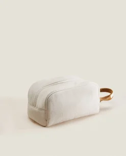 ZARA Home Toiletry Bag With Leather Detail
