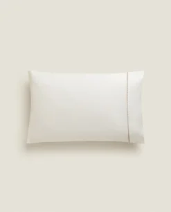 ZARA Home Topstitched Pillowcase