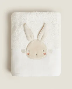 ZARA Home Towel With Bunny Applique