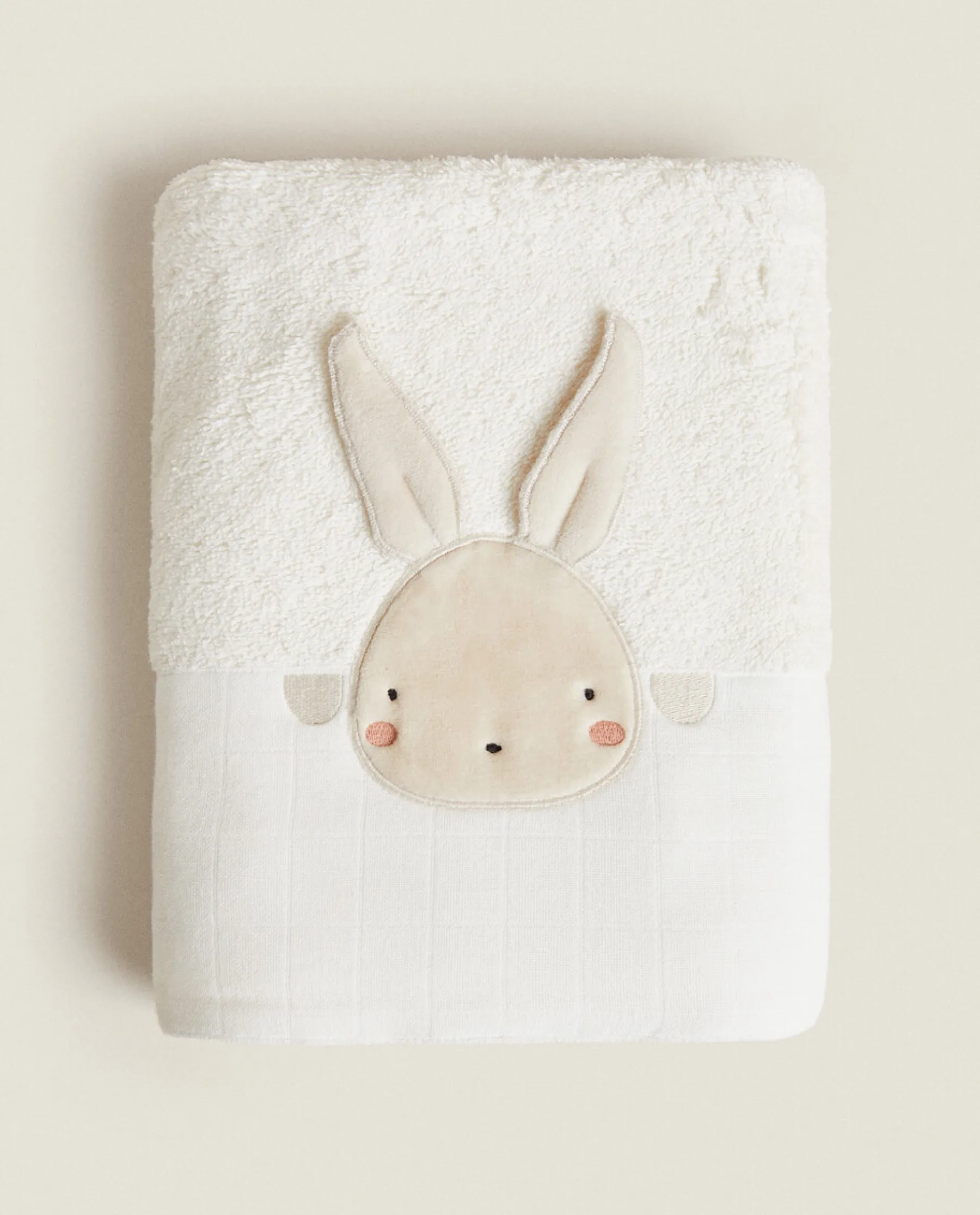 ZARA Home Towel With Bunny Applique