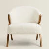 ZARA Home Upholstered Boucle Armchair