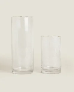 ZARA Home Vase With Gold Rim