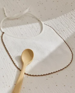 ZARA Home Velour Bib With Trim Detail