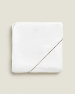 ZARA Home Velour Cape With Trim Detail