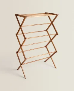 ZARA Home Vertical Folding Wooden Clothes Horse