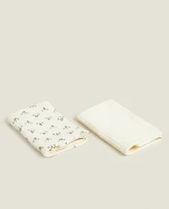 ZARA Home Waffle Multipurpose Kitchen Towel (Pack Of 2)