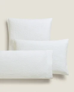 ZARA Home Waffle-Knit Pillowcase