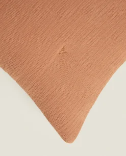 ZARA Home Waffle-Knit Throw Pillow Cover