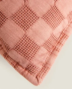 ZARA Home Waffle-Knit Throw Pillow Cover