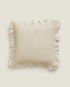 ZARA Home Waffle-Knit Throw Pillow Cover