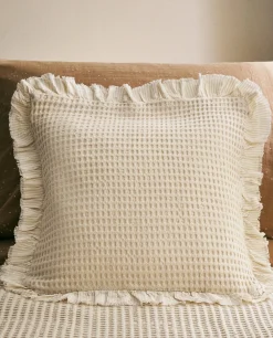 ZARA Home Waffle-Knit Throw Pillow Cover