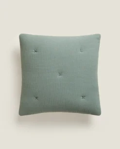 ZARA Home Waffle-Knit Throw Pillow Cover